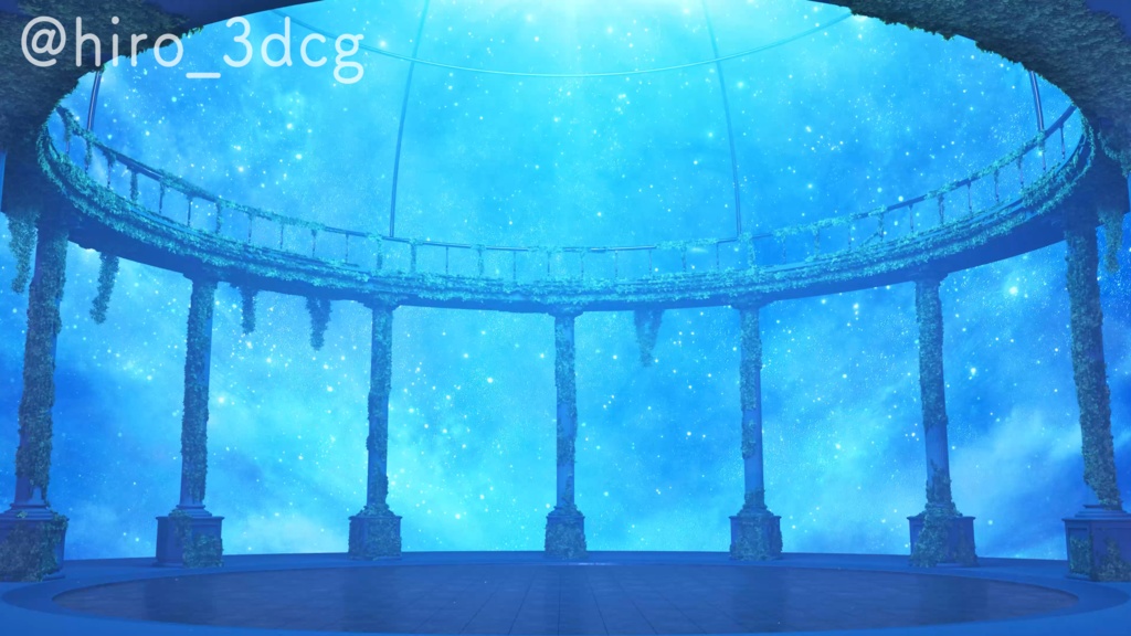 【動く配信背景セット!】星降る古代の天文台|雑談・歌枠にピッタリ!Vtuber用配信部屋 ファンタジー 星空 夜空 流れ星