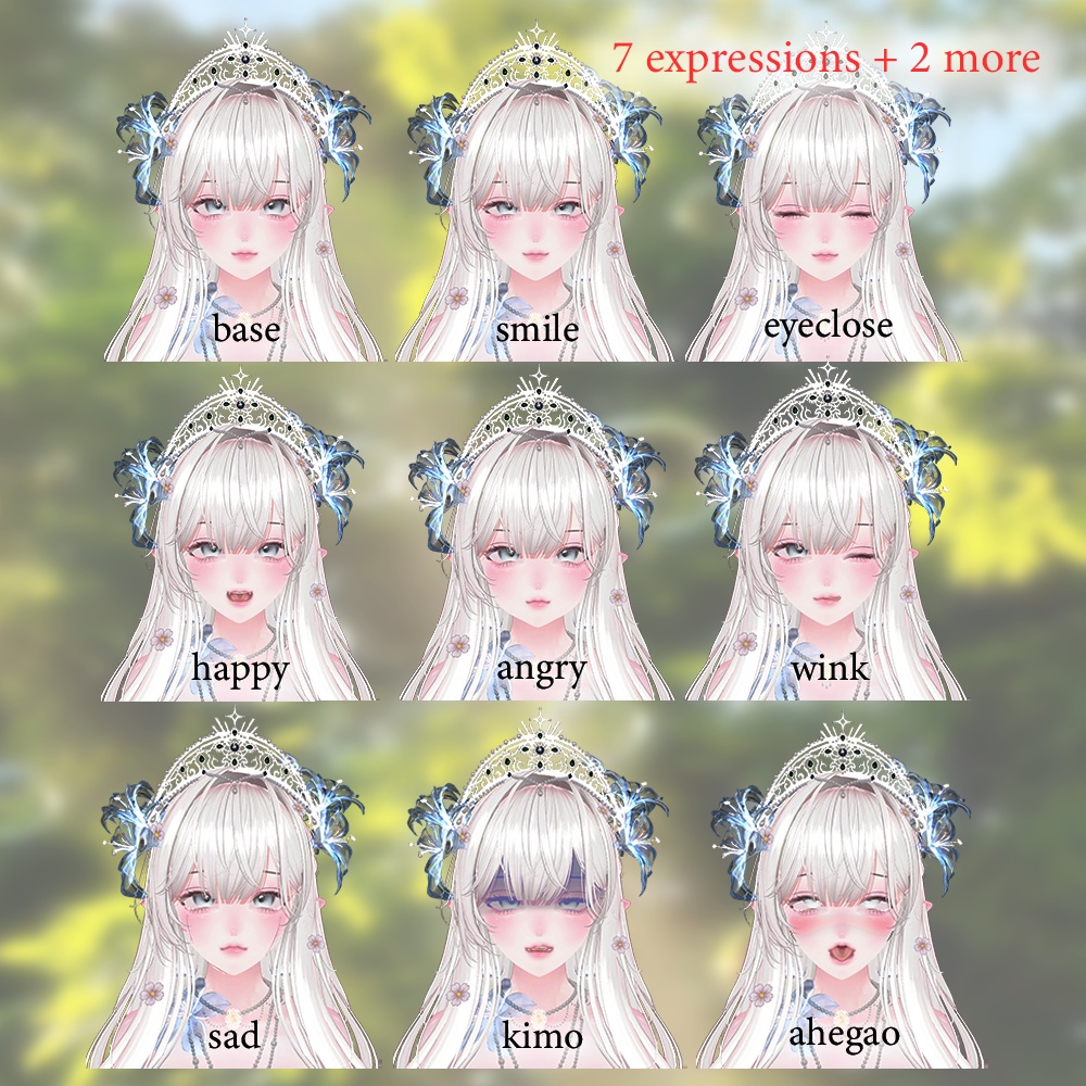 【Lumina】 Elf Face BlendShapes - 9 anim 💗