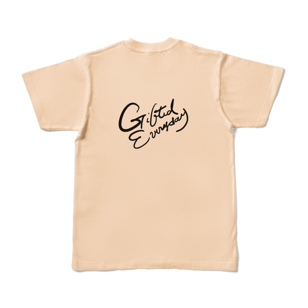 Bullフレブル犬両面ロゴ入りアッシュ、ナチュラルカラーTシャツ2色