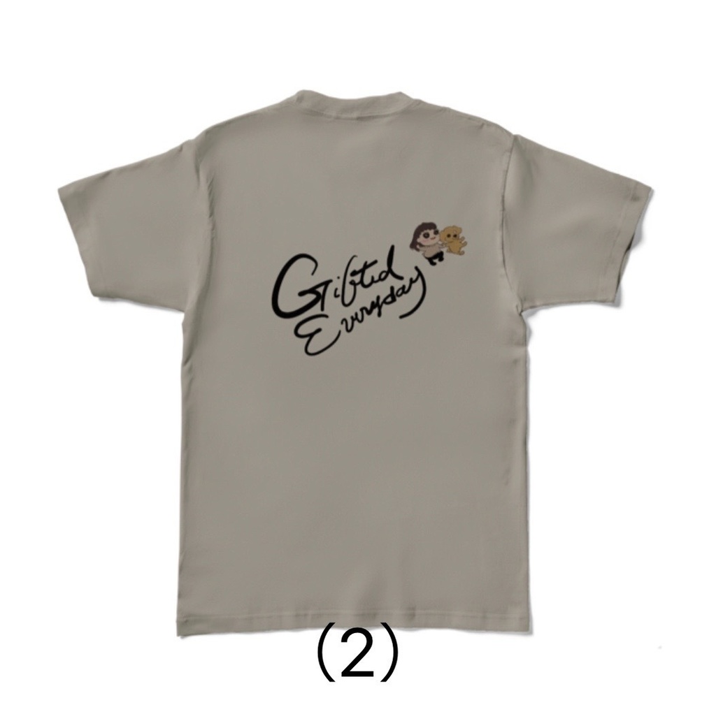 ユーコさんとトイ・プードルワンちゃんの仲良し散歩Tシャツ4種類(前だけ2種類、両面2種類)