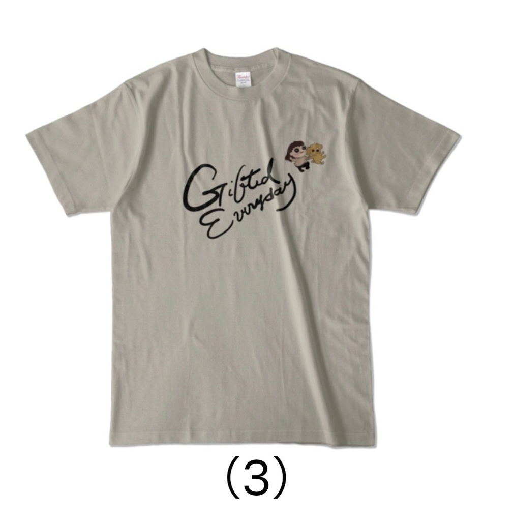 ユーコさんとトイ・プードルワンちゃんの仲良し散歩Tシャツ4種類(前だけ2種類、両面2種類)