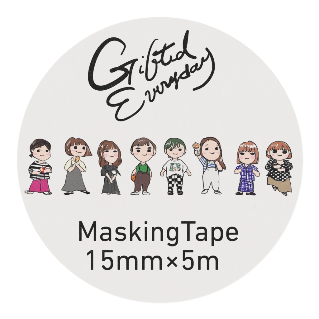 マスキングテープ8人のスタッフ/春夏物チェック着用多めタイプ