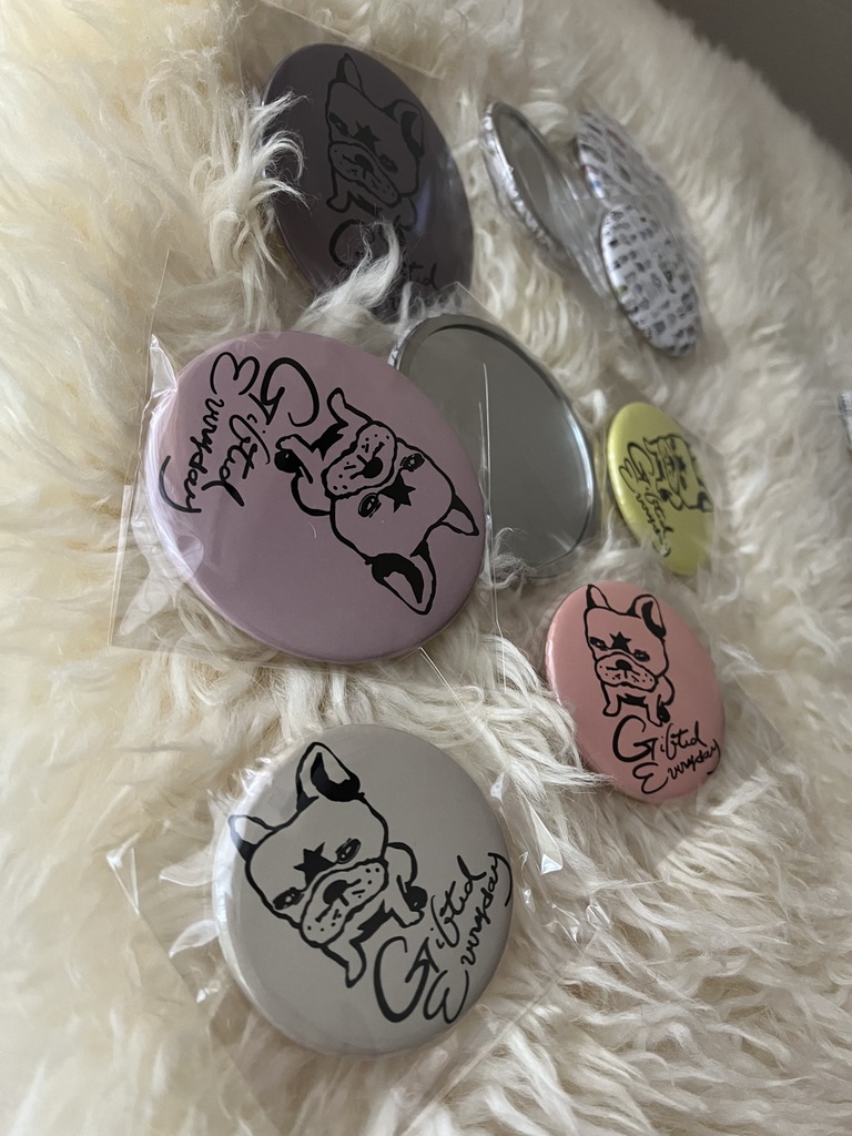 缶ミラー75mm5種類カフェモカ/モンブラン/カフェオレ/サバラン/ストロベリー