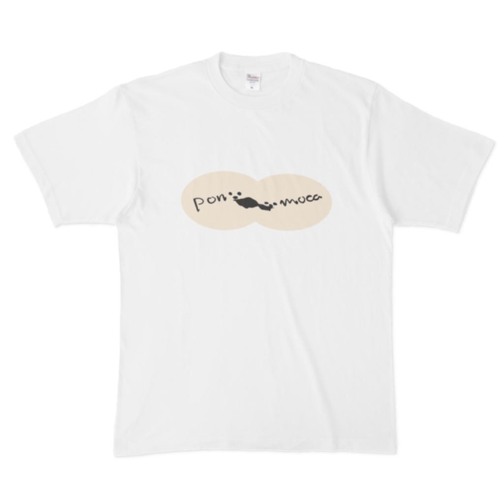 ポンモカまるまるビキニ風白Tプリント5色