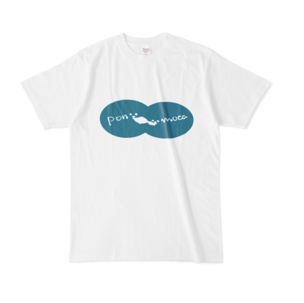 ポンモカまるまるビキニ風白Tプリント5色