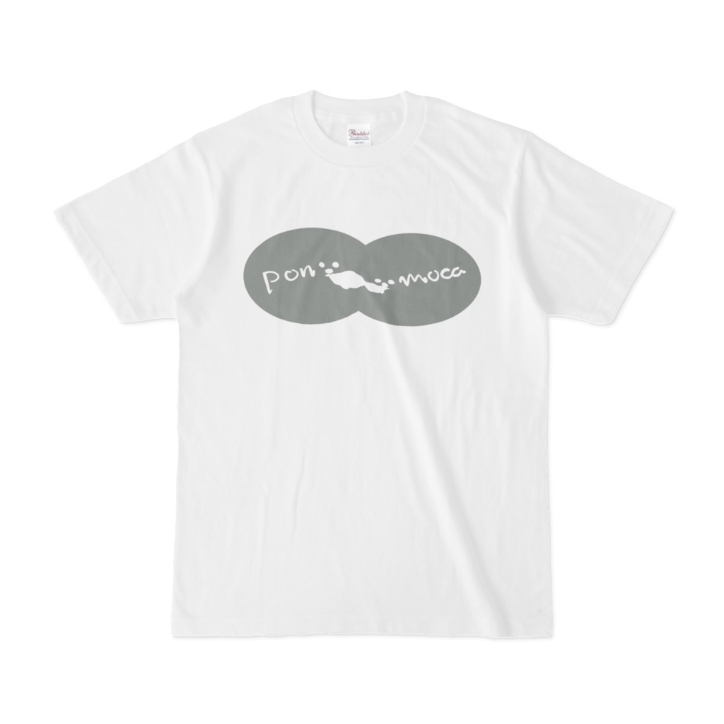 ポンモカまるまるビキニ風白Tプリント5色