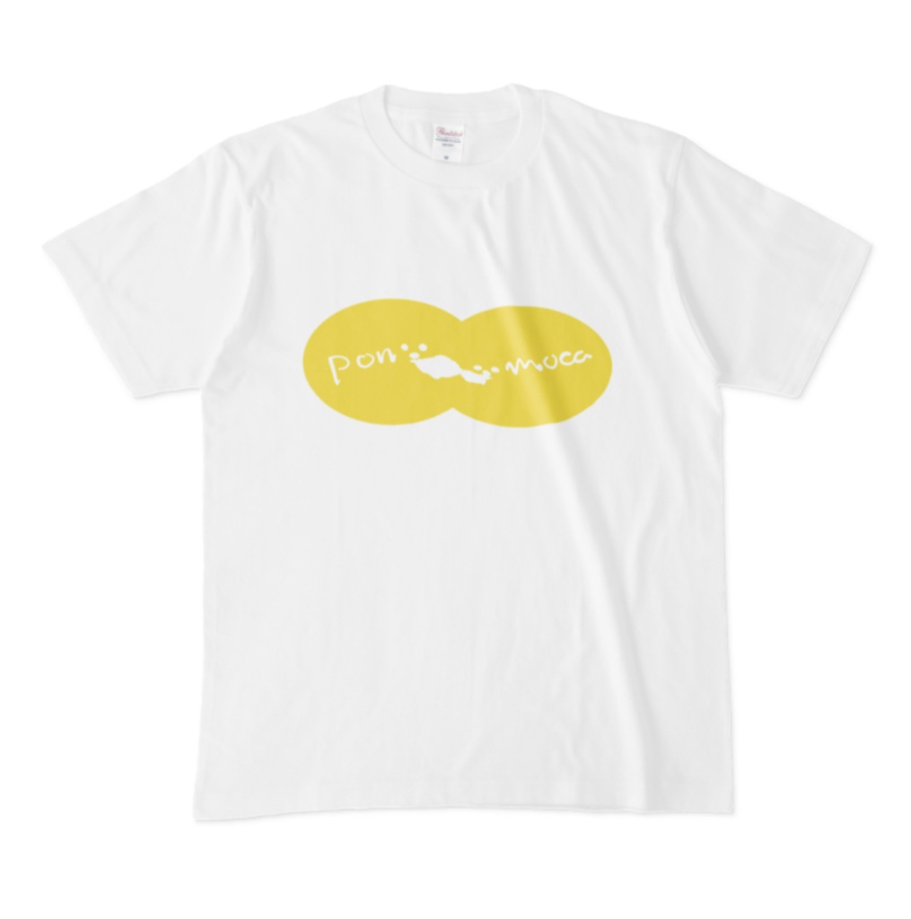 ポンモカまるまるビキニ風白Tプリント5色