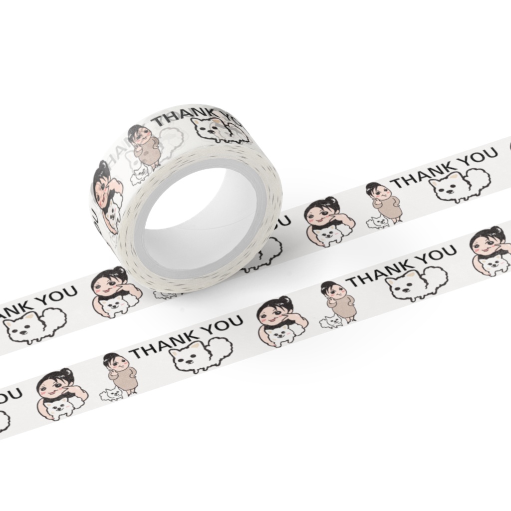 マスキングテープTHANK YOU/ユーコさんのオバさん