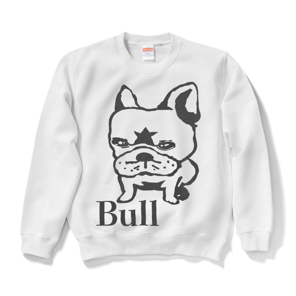 Bullスウェットホワイト前プリント