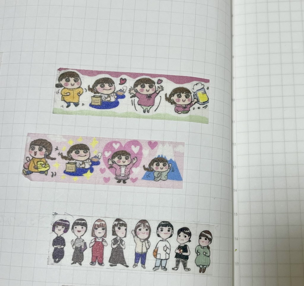 ジュンコマスキングテープ ビールとパン