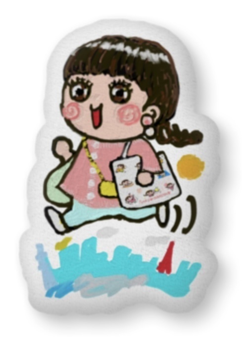 東京ジュンコLOVEふかふかクッション片面、両面2種類