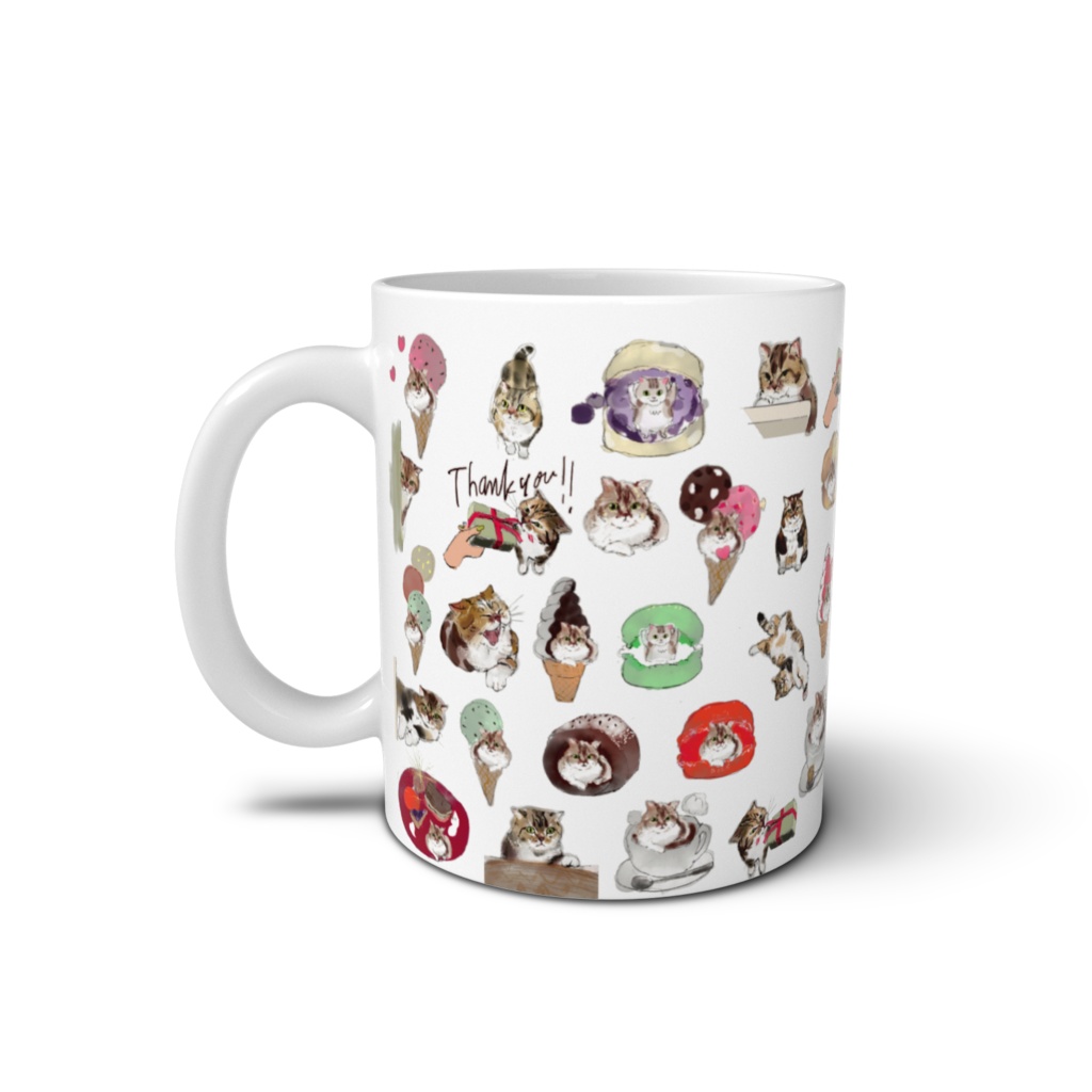 プゥ太ねこぎっしりマグカップ