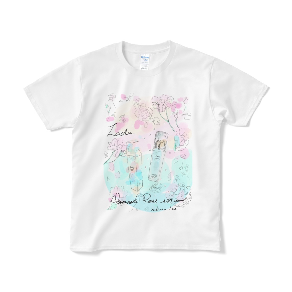 先に作ったダマスクローズTシャツ
