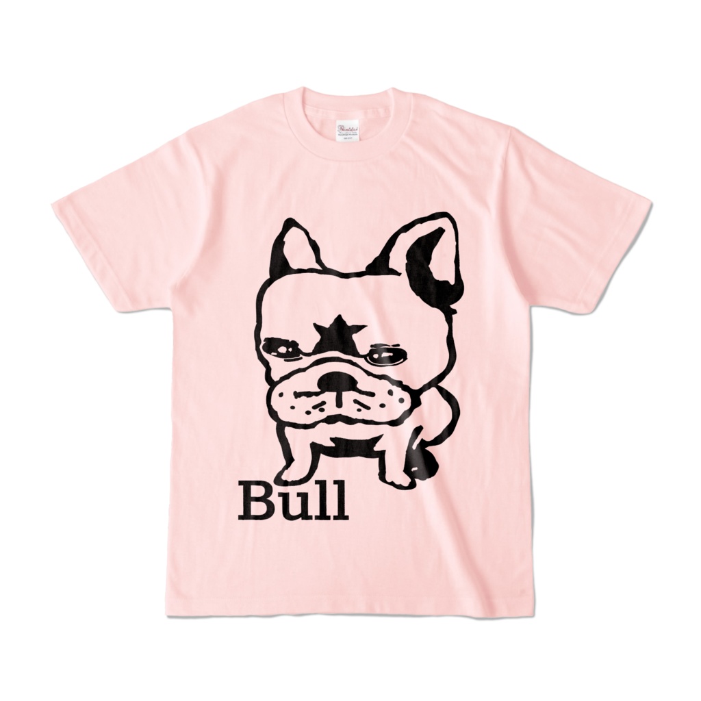 フレンチブルのぶるちゃんTシャツ前面プリント