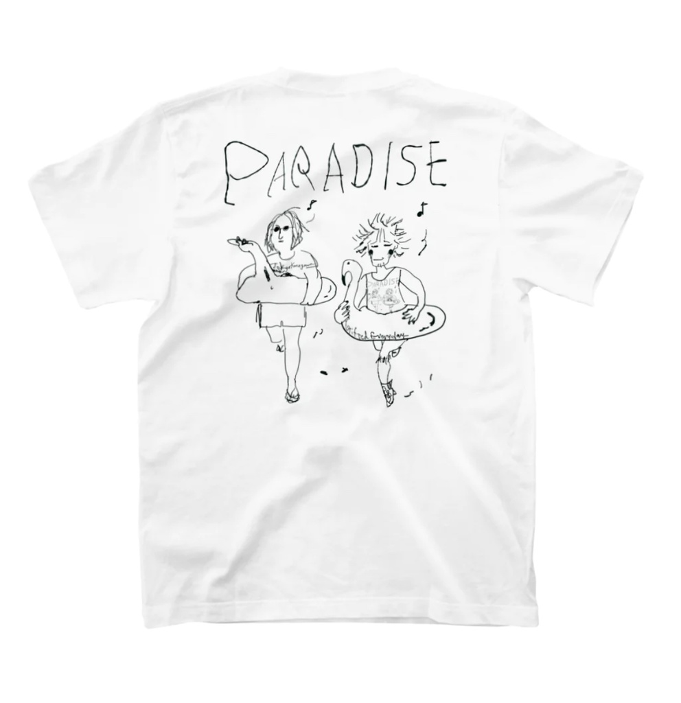 受付専用TOKYO KANAGAWA後ろ3色白Tパラダイスおじさん