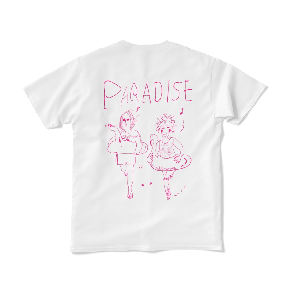 受付専用TOKYO KANAGAWA後ろ3色白Tパラダイスおじさん