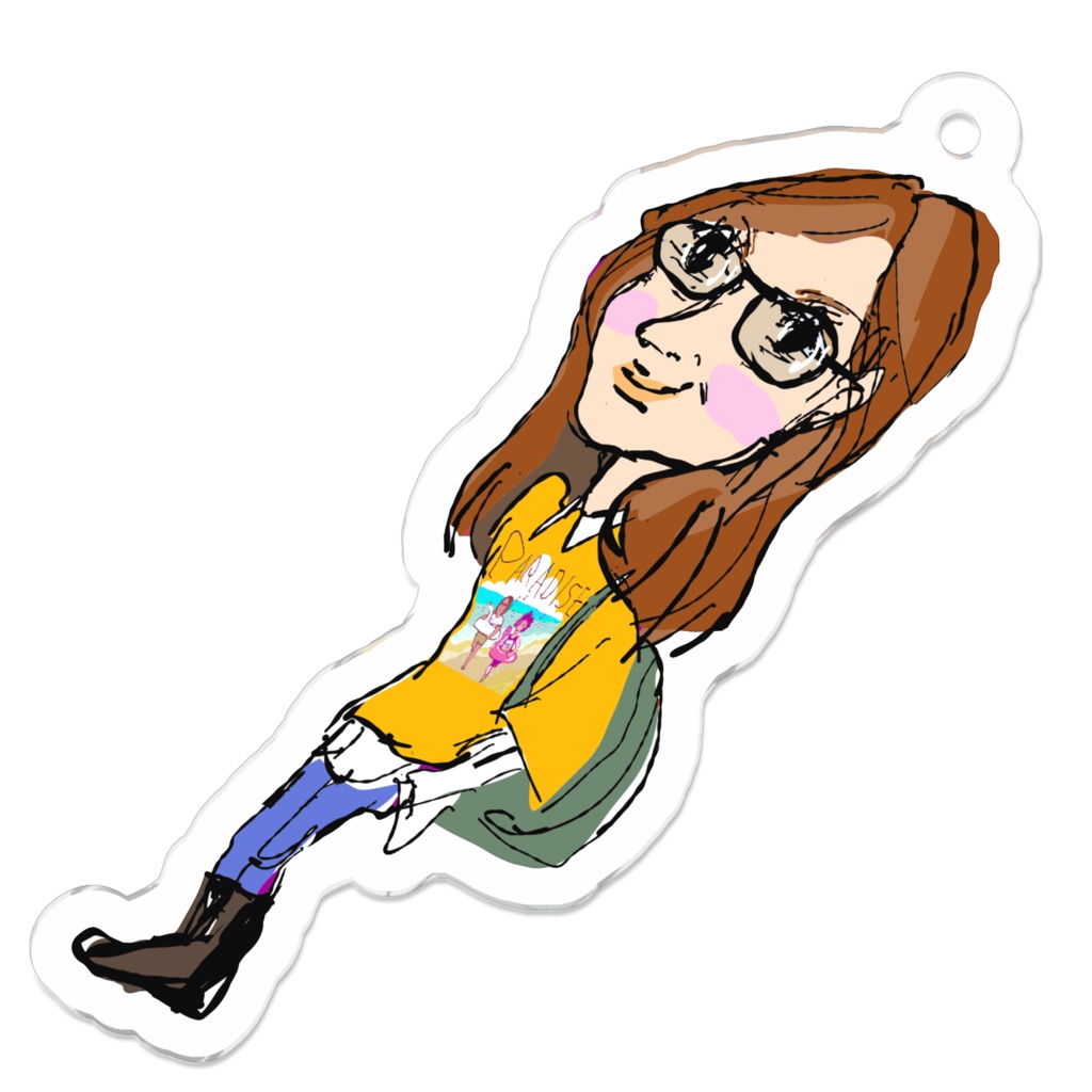 MITSUKOキーホルダー透明50X50