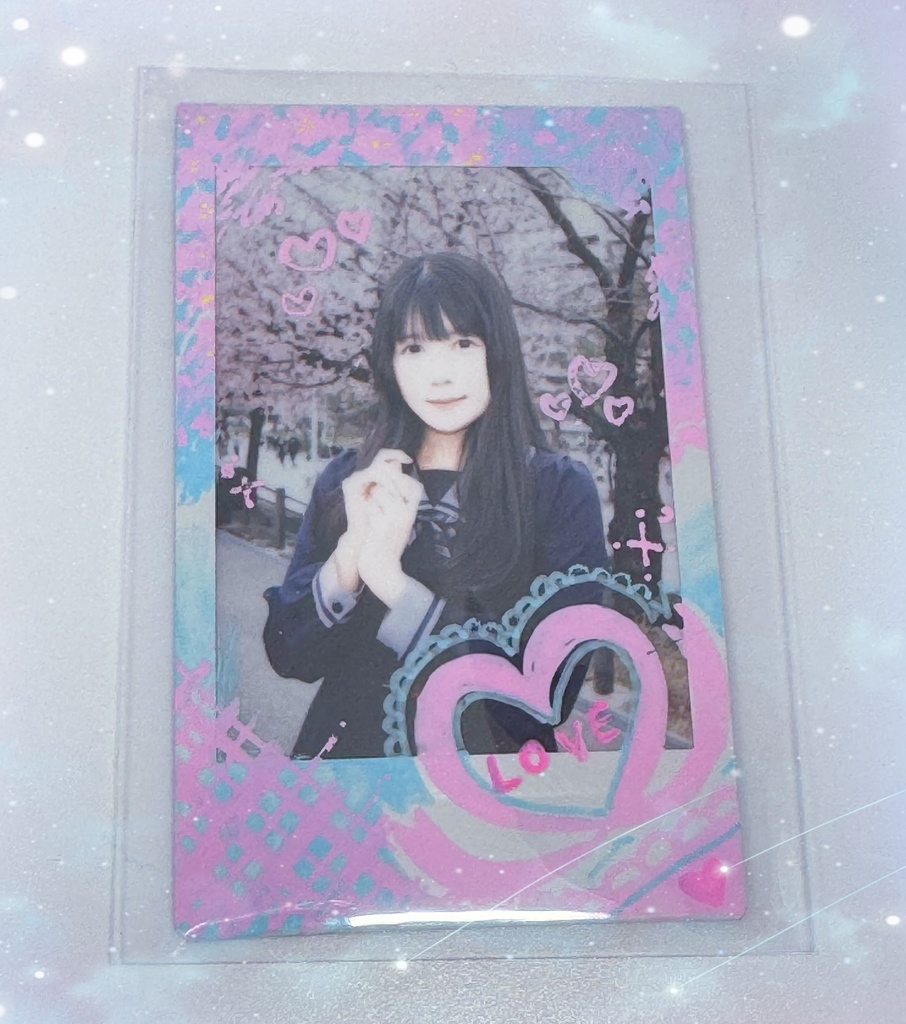 🌸桜チェキ 桜とハート🌸