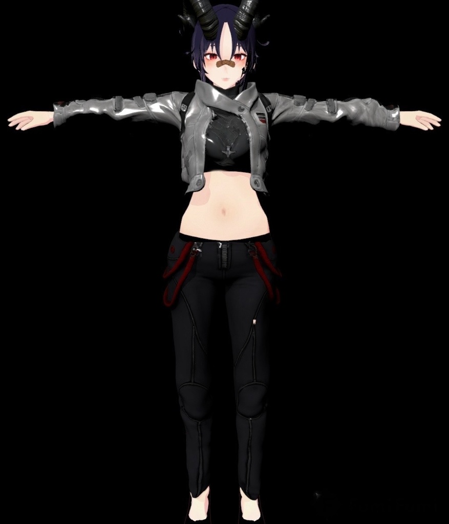 《宇宙の走り屋悪魔VTuber「ASTAR(アスター)(仮)」》 ― オリジナルVtuber / 商用利用可 BGM付き!