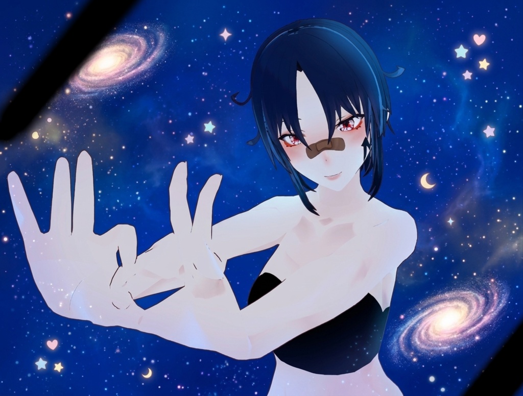 【VRChat対応】オリジナル3Dアバター『S-star』