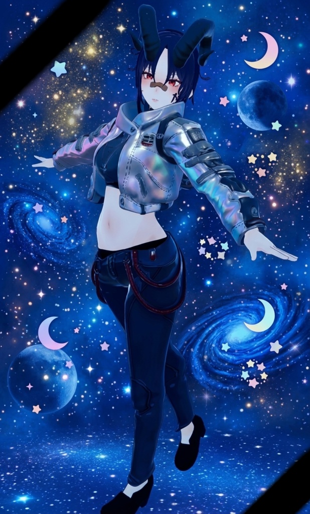 【VRChat対応】オリジナル3Dアバター『S-star』
