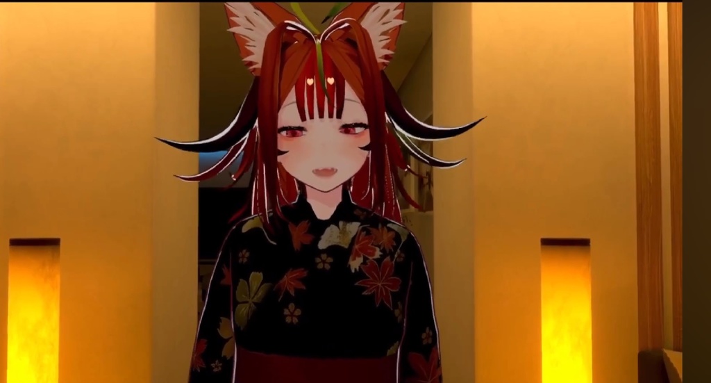 紅葉狐Vtuber 3Dモデル｜秋を纏う妖狐アバター【商用利用OK】