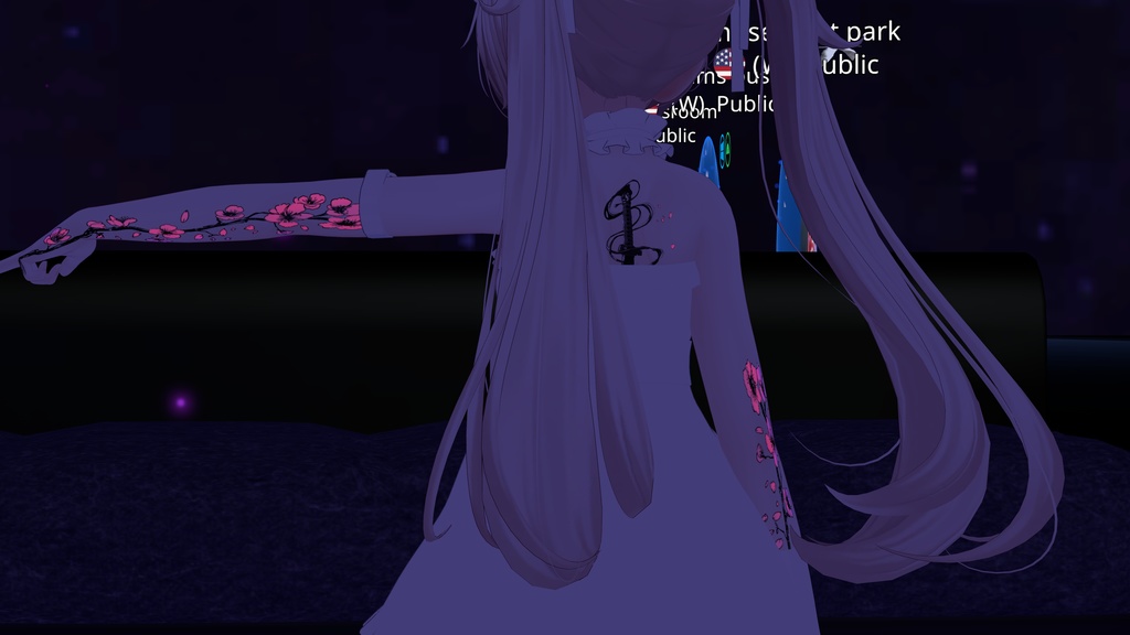 Night Sakura ( 夜桜 )/ tattoo ( タトゥー ) / 4k Textures