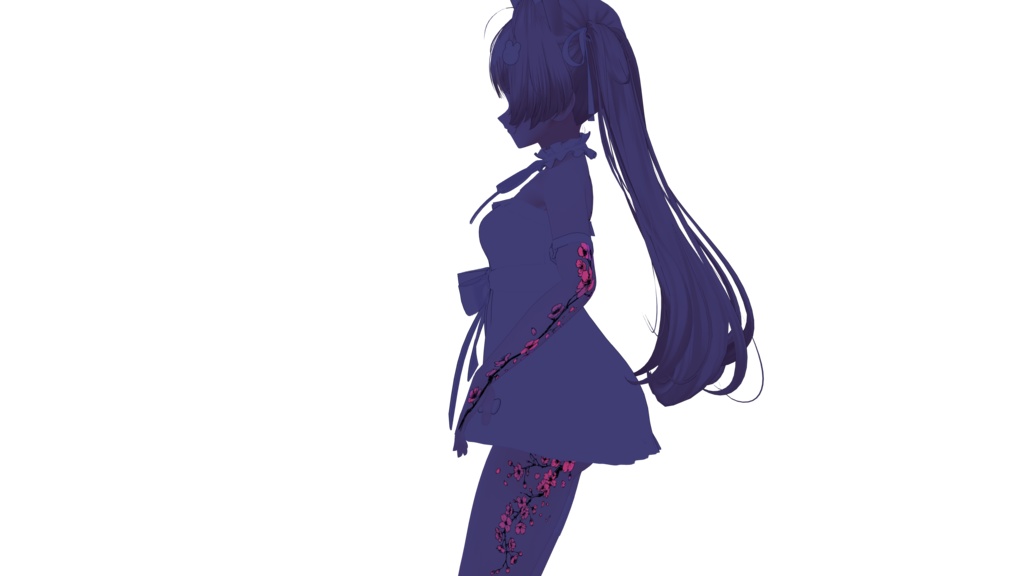 Night Sakura ( 夜桜 )/ tattoo ( タトゥー ) / 4k Textures