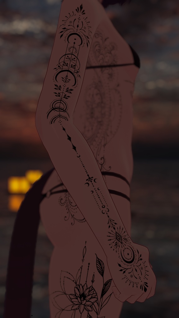 Echoes of the Divine ( 神聖の残響 )/ tattoo ( タトゥー ) / 4k Textures