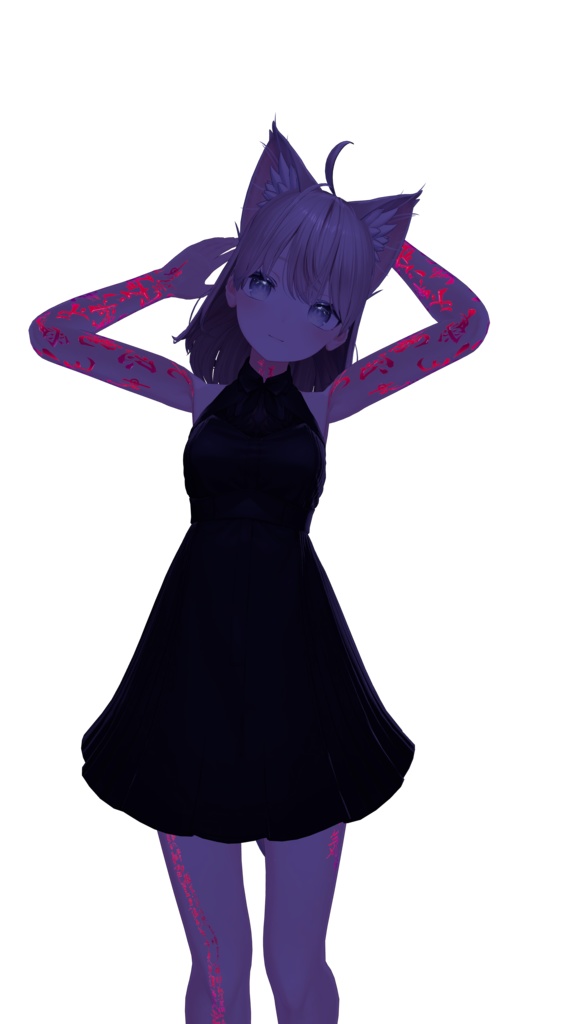 Midnight Calligraphy ( 夜墨 )/ tattoo ( タトゥー ) / 4k Textures