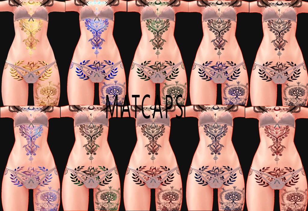 Tree of the Veil ( 帳の樹 )/ tattoo ( タトゥー ) / 4k Textures