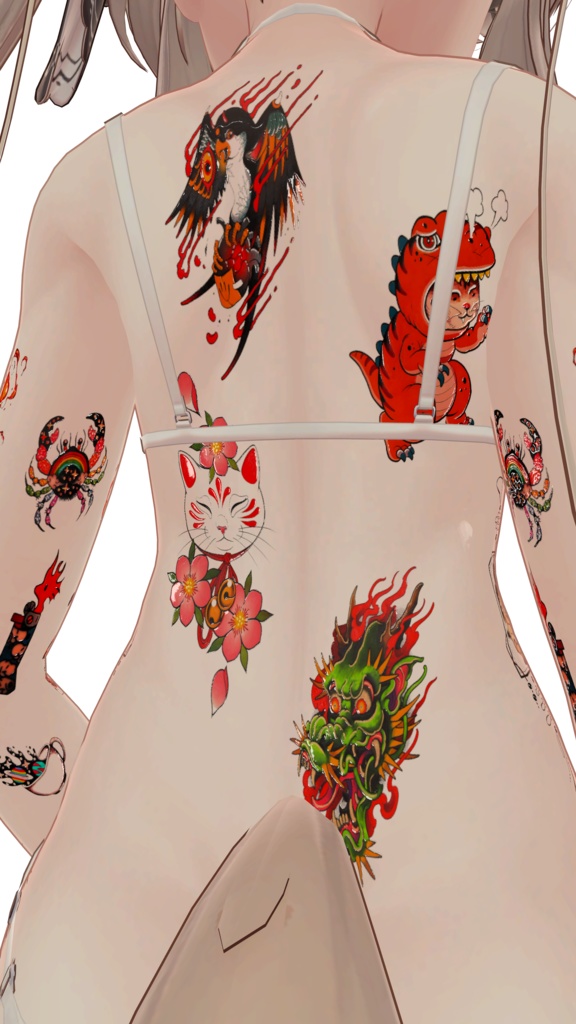 OldSchool Stickers Tattoo I ( オールドスクール・ステッカー・タトゥー I )/ tattoo ( タトゥー ) / 4k Textures