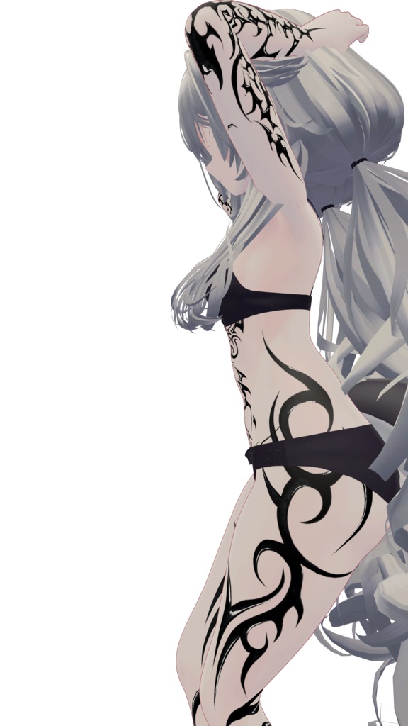 Tribal Spine ( トライバル・スパイン )/ tattoo ( タトゥー ) / 4k Textures