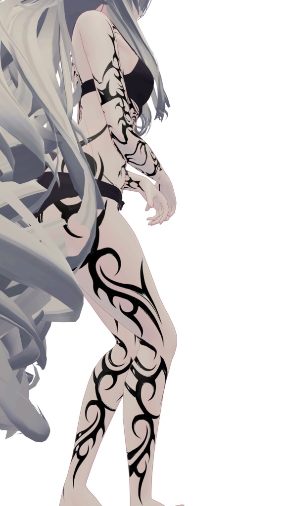 Tribal Spine ( トライバル・スパイン )/ tattoo ( タトゥー ) / 4k Textures