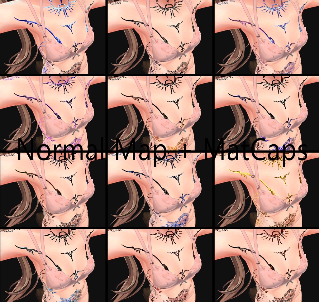 Astral Grace Tattoo ( アストラル・グレース・タトゥー )/ tattoo ( タトゥー ) / 4k Textures