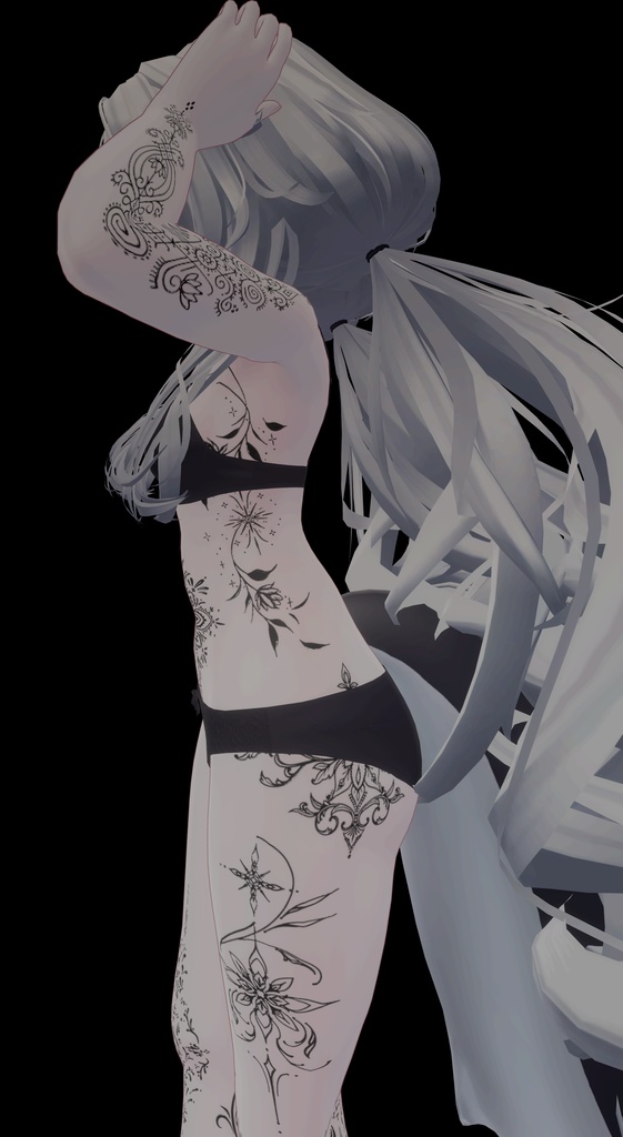 Astral Grace Tattoo ( アストラル・グレース・タトゥー )/ tattoo ( タトゥー ) / 4k Textures 