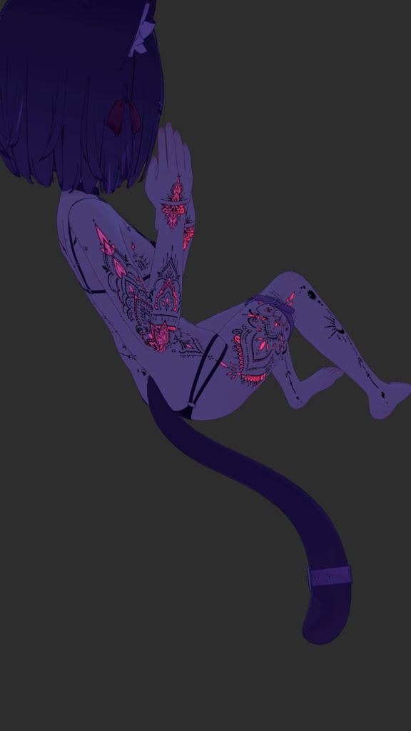 Astral Lotus Ornament ( 星蓮の装飾 )/ tattoo ( タトゥー ) / 4k Textures