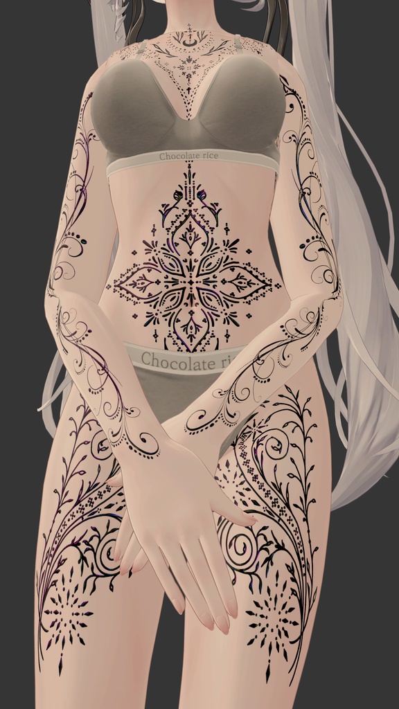 Ornamental Flow/ tattoo ( タトゥー ) / 4k Textures