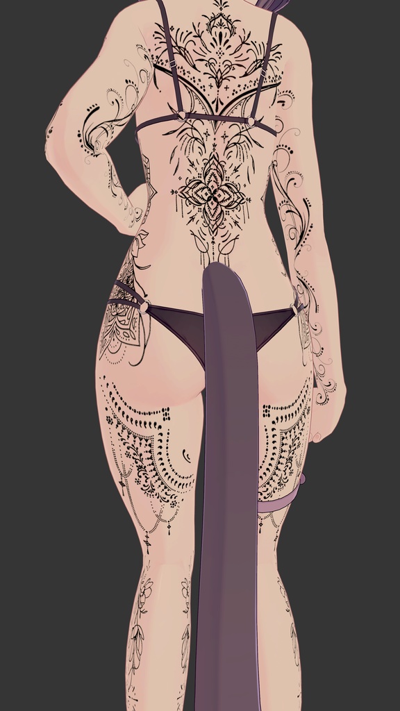 Ornamental Flow/ tattoo ( タトゥー ) / 4k Textures