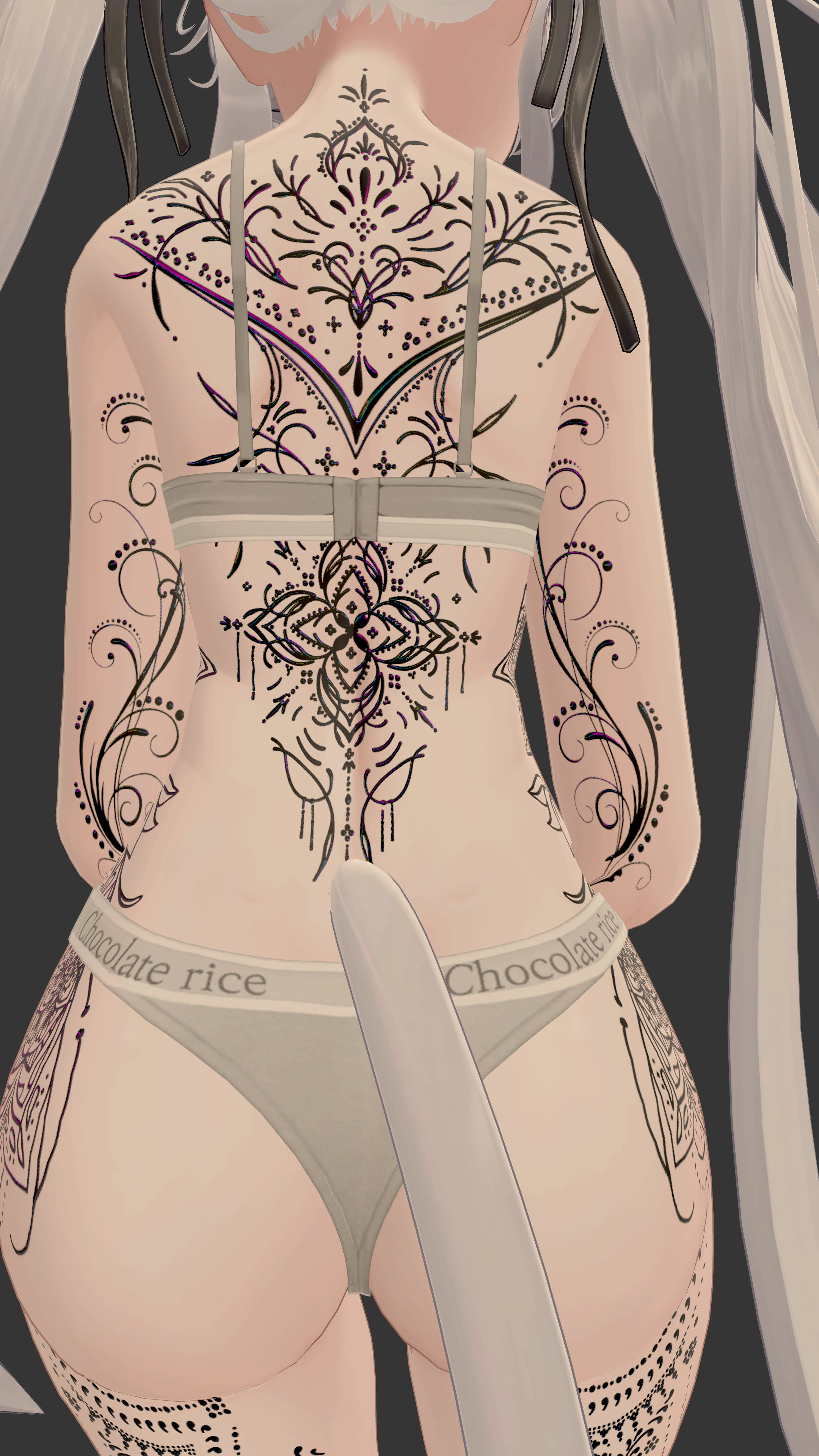 Tattoo Texture Map Ornamental Flow/ tattoo ( タトゥー ) / 4k Textures - xtsr-tattoos - BOOTH