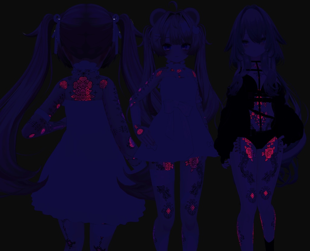 Thorn Garden ( 棘の庭 )/ tattoo ( タトゥー ) / 4k Textures