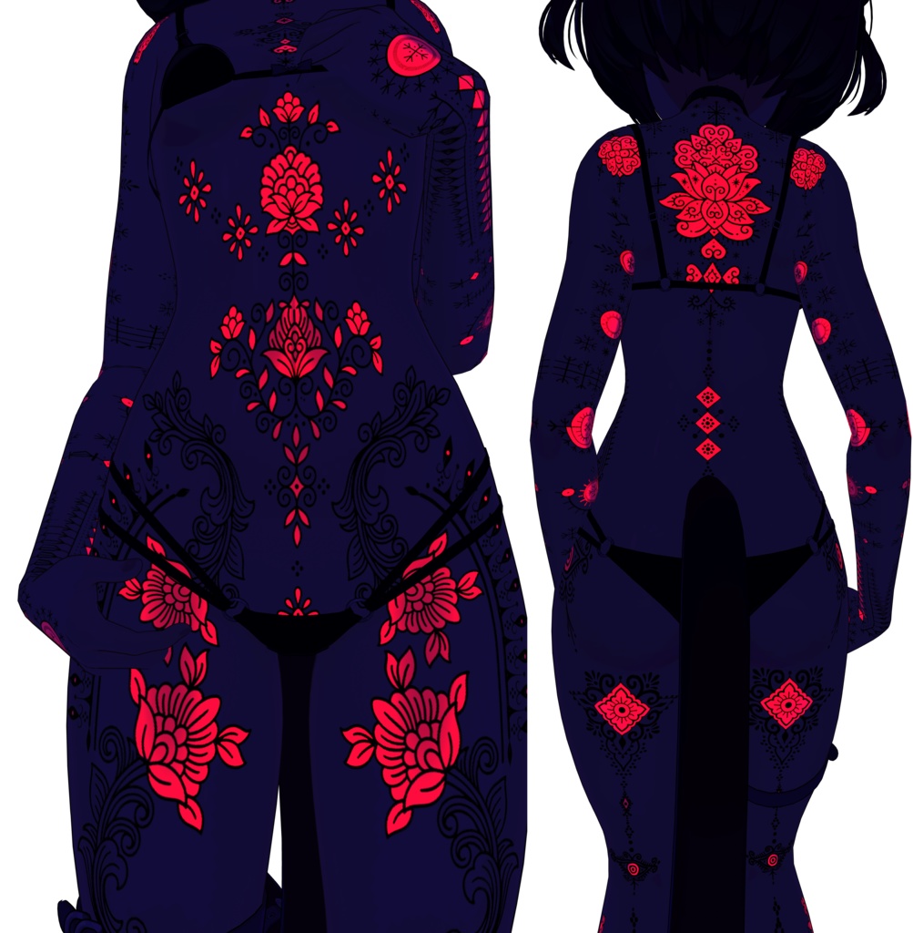 Thorn Garden ( 棘の庭 )/ tattoo ( タトゥー ) / 4k Textures