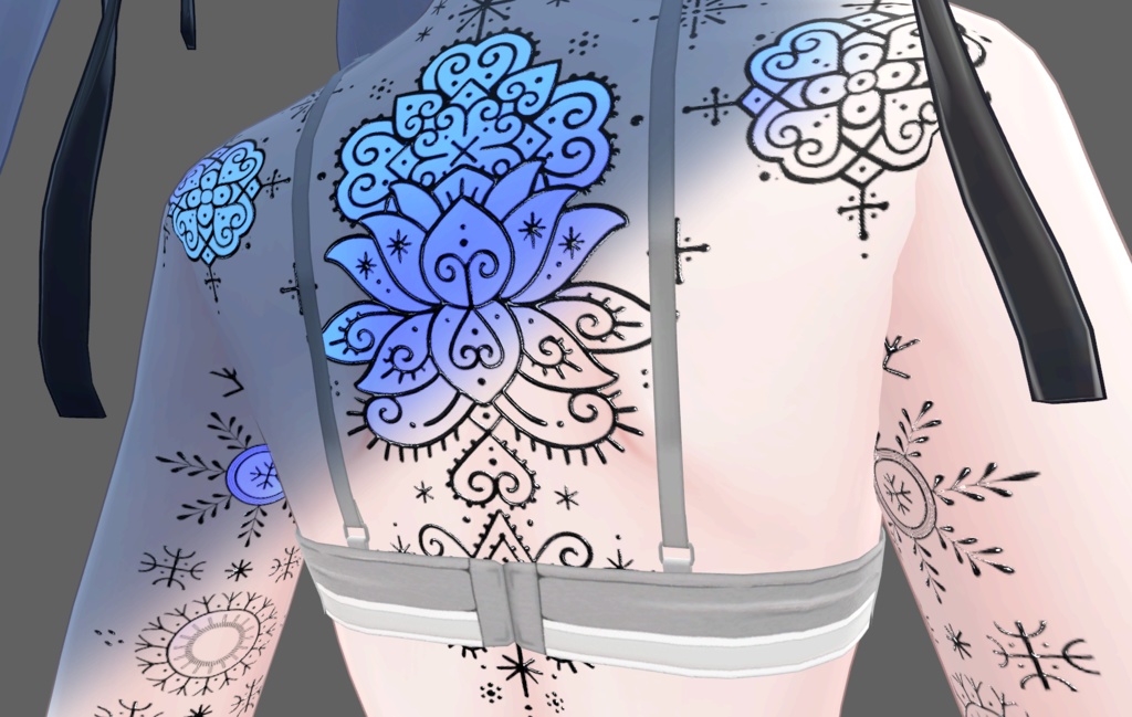 Thorn Garden ( 棘の庭 )/ tattoo ( タトゥー ) / 4k Textures