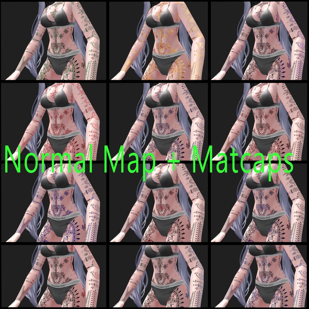 Thorn Garden ( 棘の庭 )/ tattoo ( タトゥー ) / 4k Textures