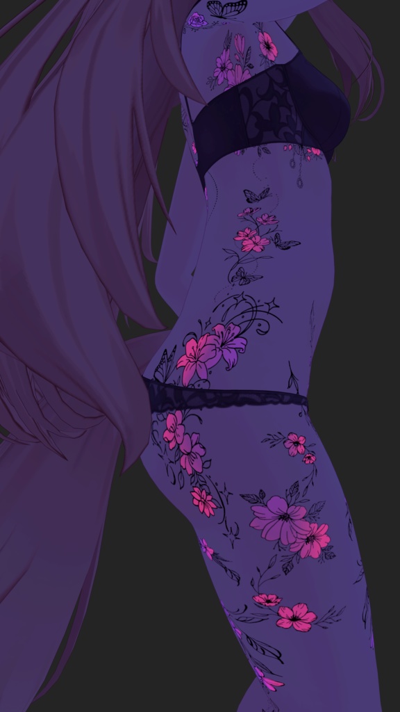 『50% OFF 』 – 48 Hour Launch Sale! Blooming Wings ( 花咲く翼 )/ tattoo ( タトゥー )