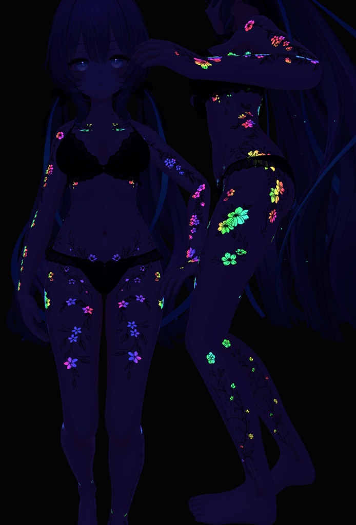 『50% OFF 』 – 48 Hour Launch Sale! Blooming Wings ( 花咲く翼 )/ tattoo ( タトゥー )