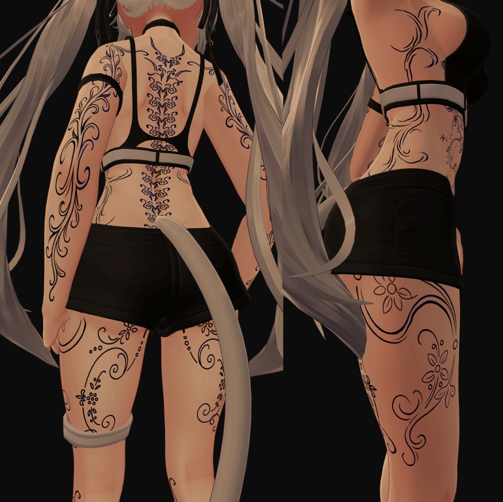 『50% OFF 』 Graceful Ink Flow ( 優雅なインク流れ )/ tattoo ( タトゥー )