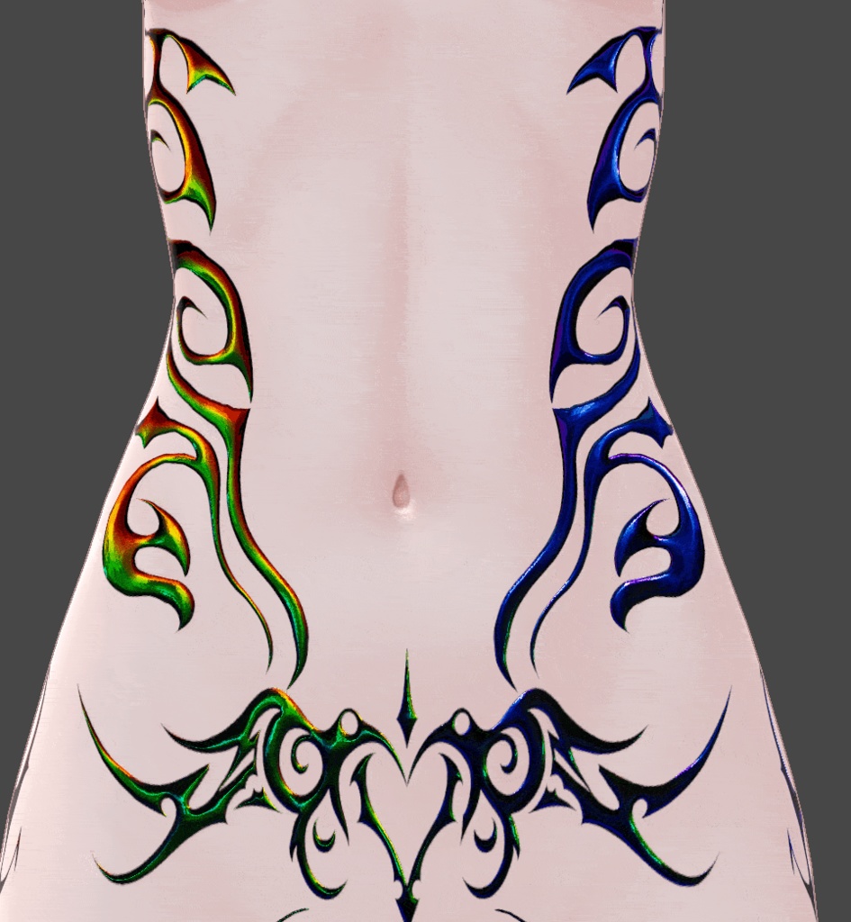 Void Spine Tribal ( 虚無の脊椎トライバル )/ tattoo ( タトゥー )