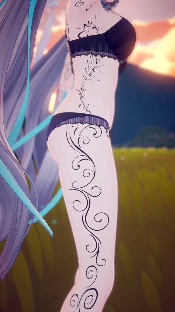 Heartflow Ornament ( 心流装飾 )/ tattoo ( タトゥー )