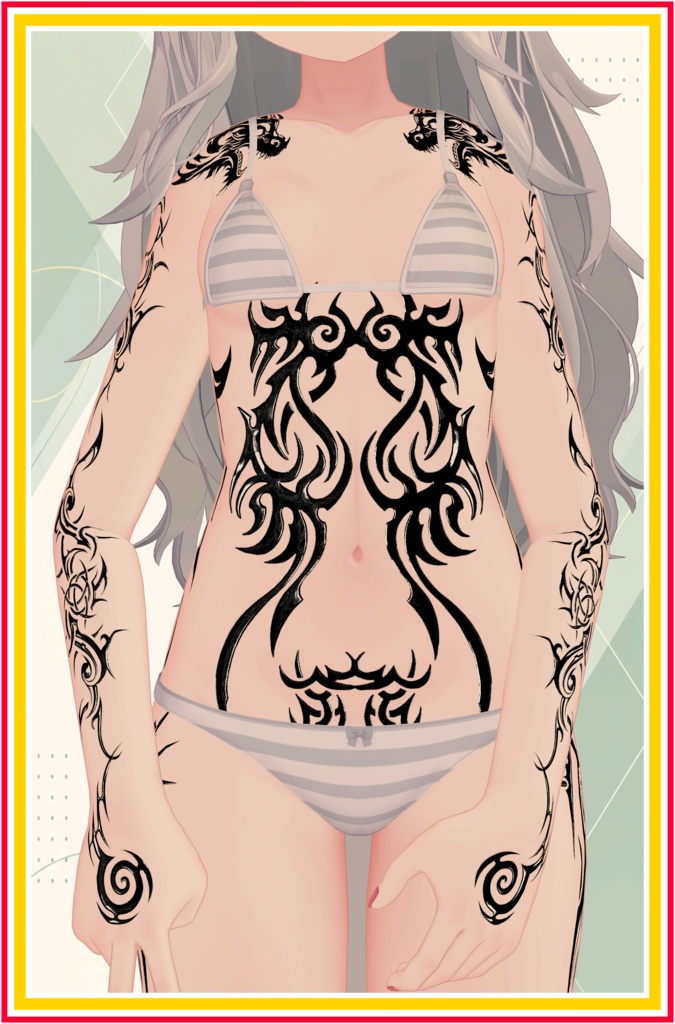 Abyss Tribal Ink ( 深淵の部族紋 )/ tattoo ( タトゥー ) 